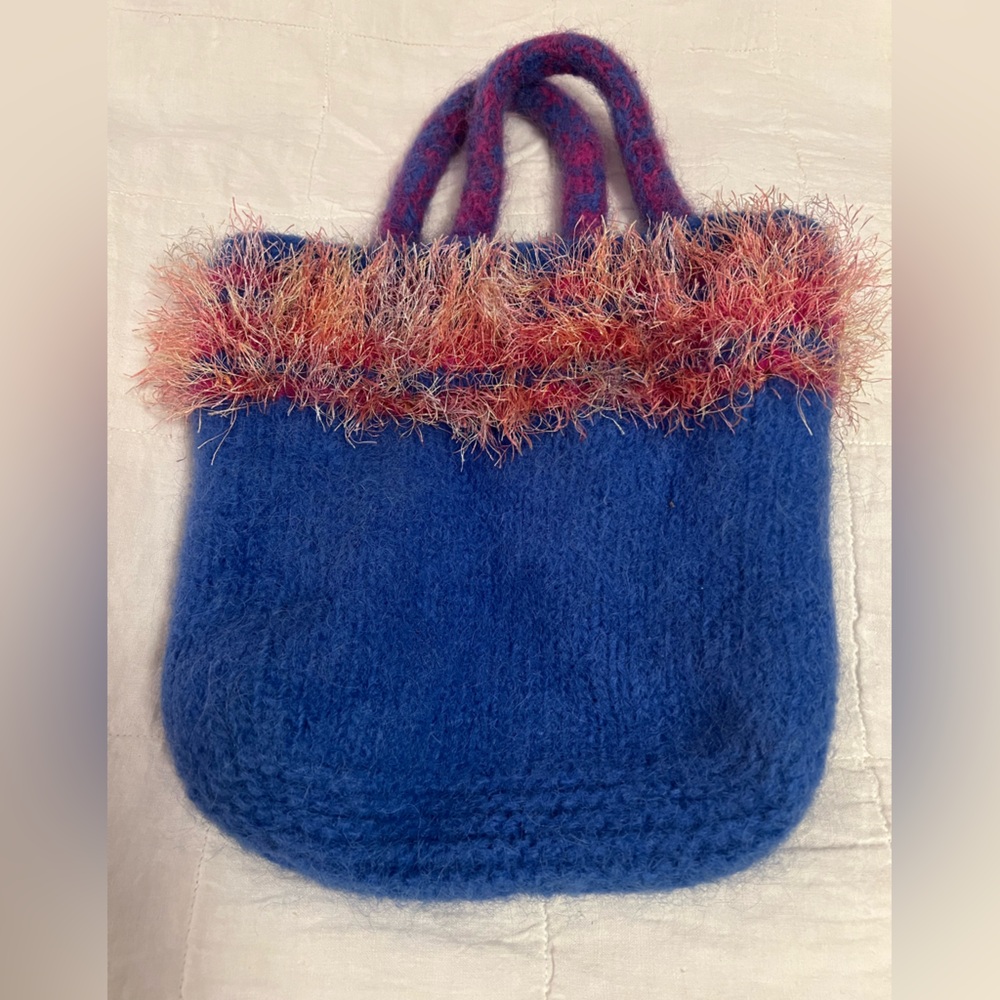 Gorgeous artisanal felted wool handbag